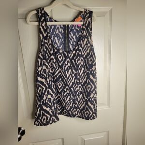Patterned Sleeveless Top